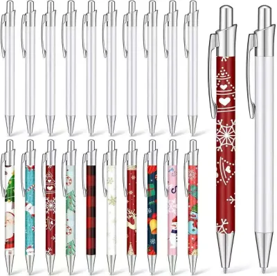 Thermal Transfer Ballpoint Pens Custom Logo Promotional Pens Plastic Sublimation Printing Consumables