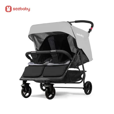 EN 1888 Approved Twin Baby Stroller Pushchair All-Weather Canopy Coverage for New Born