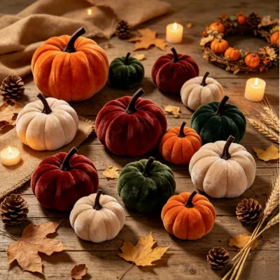 Thanksgiving Artificial Pumpkin Decorated with Artificial Pumpkins Suitable for Autumn Harvest Festival