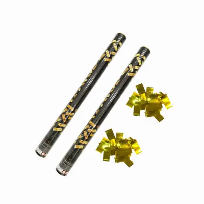 Biodegradable Colorful 2*5 cm Metallic Foil Confetti Cannon for Party Wedding Celebration