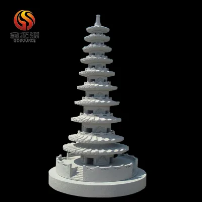 Temple Oriental Stone Pagoda