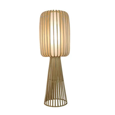 Handmade Bamboo Floor Lamp Bedside Rattan Lamp Bamboo Floor Lampshade for Living Room