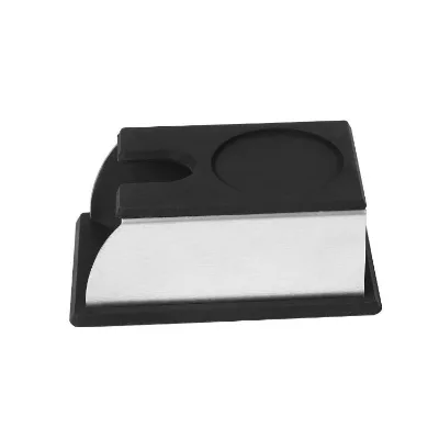 Stainless Steel Kitchen Accessories Eco-Friendly Coffee Machine Tool with Silicone Bean Tamper Pad for Tamping Mat