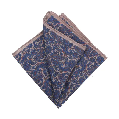 High Quality 100% Linen Pocket Handckerchief Fashion Pocket Square Hanky for Wedding Business Party