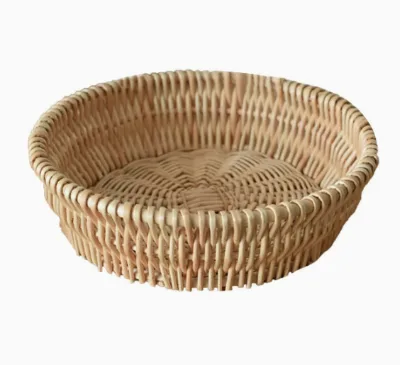 Rattan Storage Basket, Fruit Basket, Tray, Willow Woven Basket, Candy and Snack Weaving