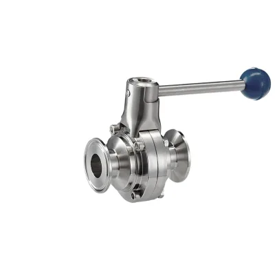 Kinko-flow MANUFACTURING Sanitary Stainless Steel Manual butterfly Valve with EPDM Seal