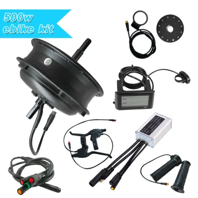 OEM ODM High Speed Big Torque E Bike Cassette 36v 48v 500w Front Rear Wheel Gear Hub Motor Kit for Electric Bike