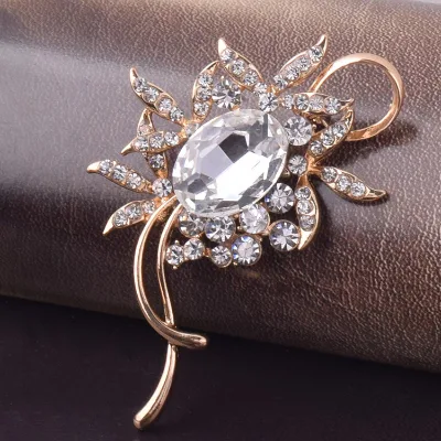Cute Flowers Series Brooch for Girls Women Beautiful Badge Fashion Backpack Flower Pins Corsage Jewelry Valentine's Day Gifts