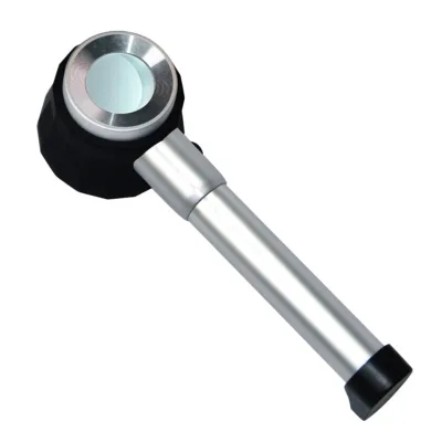 Led Handle Magnifier Metal Optical Glass Lens Magnifying Glass