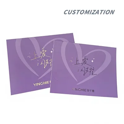 Bulk Custom Hot Stamping Paper Cards, Holiday & Bouquet Greeting Cards, Gift Box & Business Cards