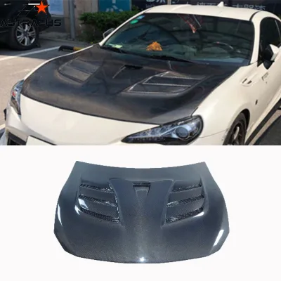 Carbon Fiber Vented Engine Hood Bonnet for for Toyota GT86  Engine Cover