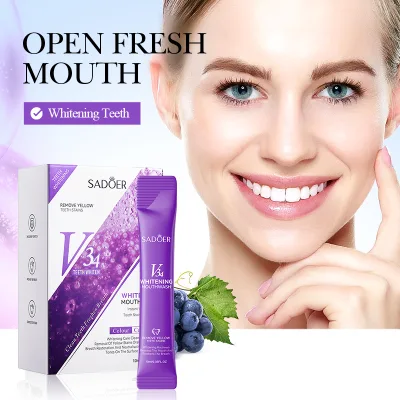 OEM SADOER V34 Mouthwash 10ml*20pcs for Breath Freshening and Oral Cleaning with Refreshing Formula