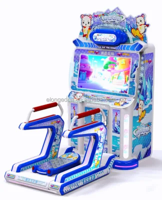 Coin Operated Simulated Skiing Motion Video Redemption Game Machine for Entertainment Center
