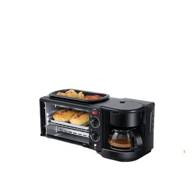 Household Multifunction Breakfast Maker Machine Temperature Control Breakfast Sandwich Maker 3 in 1 Electric Plastic 450 220 640