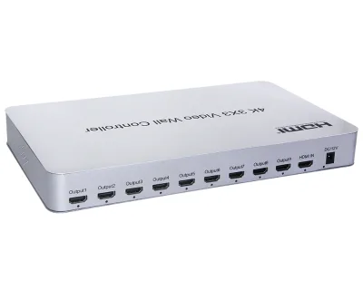 4K 3x3 Video Wall Controller Processor for HD HDTV TV Wall Splicer with Multiple Splicing Modes