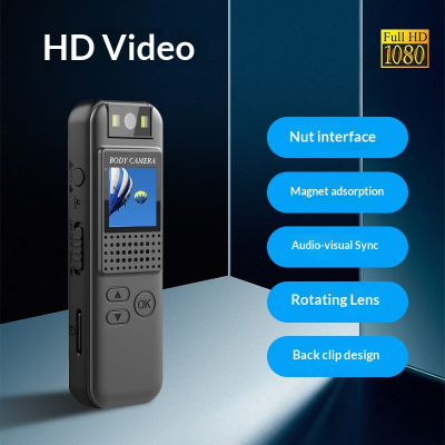 Sport Recorder Full HD 1080p Night Vision Camera Intelligent Noise Reduction Back Clip Conference Video Recording Recorder