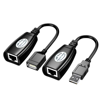 Brand New USB 2.0 to RJ45 Cable Extender Adapter 50M (150ft) Length Ethernet Extension for Laptop