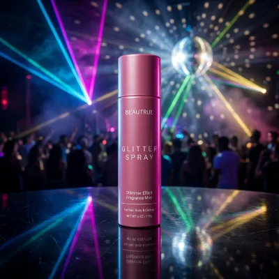Professional Wholesale Shiny Glitter Spray Hair Body Mist Non Sticky Formula Diamond Sparkle Highlighter Liquid Makeup Vendor
