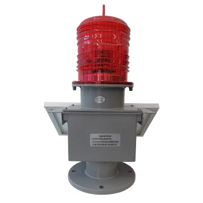 45-105 Meters Medium Intensity Aviation Solar Obstruction Light for High Voltage Network Pylons/Water Tanks