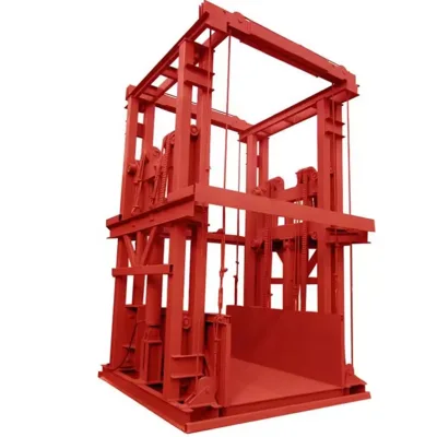 Goods Elevator Lifting Platform Electric Large Tonnage 2 Tons 5 Tons Workshop Workshop Goods Lifting Rail Lift Goods Elevator