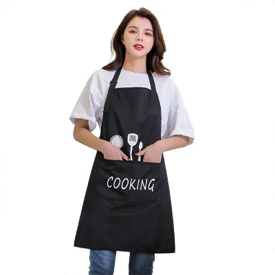 Black Heavy Duty PVC Waterproof Apron Custom Logo Apron