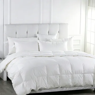 Five Star Hotel Supplier Luxury Brushed Fabric White Hotel Quilt OEM Customized White Comforter Duvet