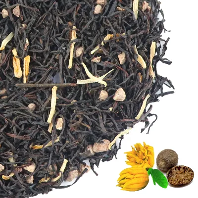 Factory Supply Wholesale Price Unique Spice Flavored Black Tea Nutmeg Bergamot Black Tea