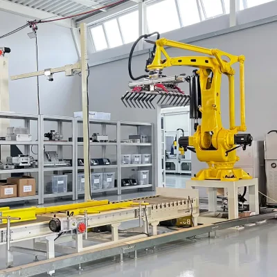 Full-case Bottle Palletizer for Carbonated Drinks, Fruit Juices and Tea Beverages Made of PET