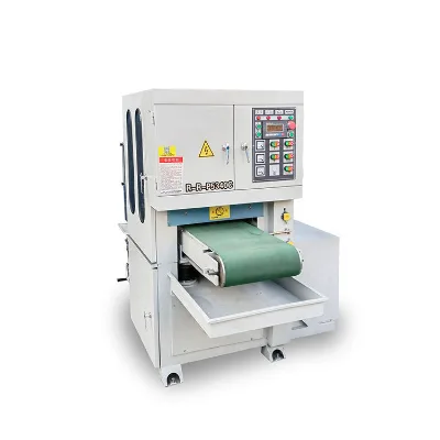 Double Sanding One Wheel With Magnetic Water Grinder Wide Belt Sanding Machine