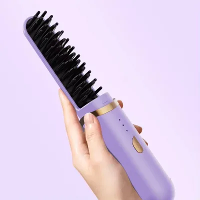 hair straightener comb wireless hair straightener with a lid/covered mini hair straightener comb hair straightener