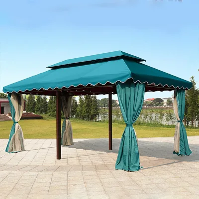 4x4m Windproof Durable Stable Outdoor Waterproof Fabric Roof Pavilion Tent for Trade Show Canopy Wedding Party Cafe Restaurant