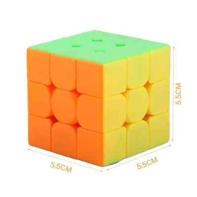 Cheap Wholesale Solid Color Free Sticker Magic Cube Christmas Gift for Students