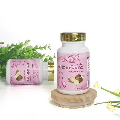 Natural Plants Female Health Care Supplement Wild Kudzu Root Gum Capsules Dietary Fiber for Adult Women 30 Capsules/Bottle