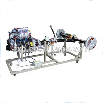 Powertrains Section Training Bench Vocational Training Equipment Cutaway Model Engine and Transmission .