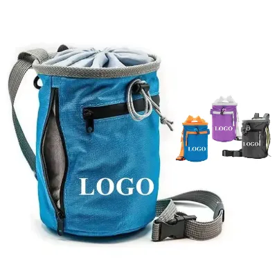 Waterproof Outdoor Drawstring Bouldering Rock Climbing Chalk Bag For Climbing Gymnastics Weightlifting Gear Equipment
