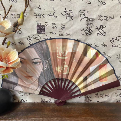 26.5cm Photo Folding Fan Landscape Masterpiece Portable Gallery Fans