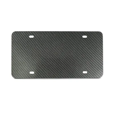 Custom Blank Stainless Steel Carbon Fiber License Plate USA Auto Car Size