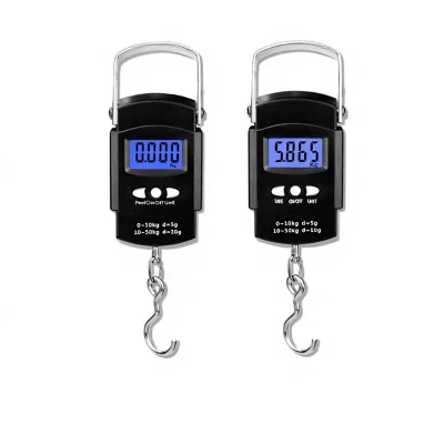 Cross-border Portable Household Hand-Held High-Precision Electronic Tape Measure Express Delivery Luggage Spring-Type Hanging