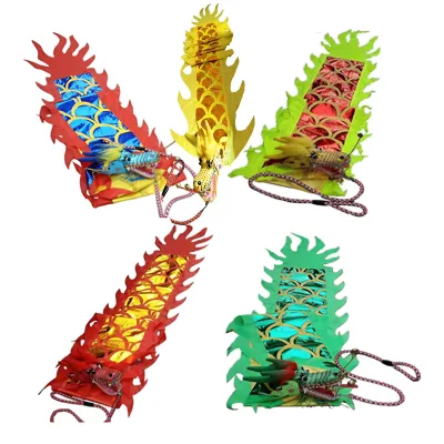 Fitness Dragon Ribbon Streamer Hand Swing Dragon with Pole Diabolo Dragon Lion Head Dancing DragonOutdoor Sports