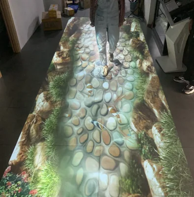 Chinese Factory System Games NEW Update Price Interactive Floor With Video Display Function Used Corridor
