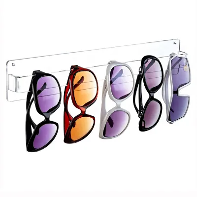 Custom Wall Mounted Clear Acrylic Sunglasses Display Holder