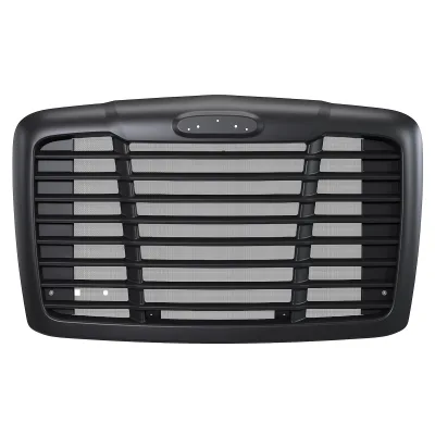 Fit Freightliner Cascadia 08-2017 Black Hood Grille With Bug Screen #A1715624002