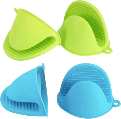 Heat Insulation Pinch Grips Cooking Gloves Finger Protector for Kitchen Cooking Glove Mini Silicone Oven Mitts