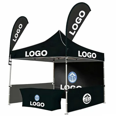 Custom 10*10ft Aluminum Frame Oxford Cloth Tent Walls Outdoor Advertising Trade Show Exhibitions Waterproof Promotional