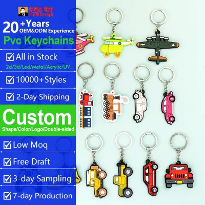 Wholesale Custom Cartoon Vehicle Keychains for Kids Cute Colorful Transportation Key Rings for Backpack Bag Pendant