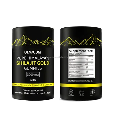 Himalayan Shilajit Gold Chewables for Adults Energy Immunity Booster Supports Brain Function Stress Complex Vitamins Minerals
