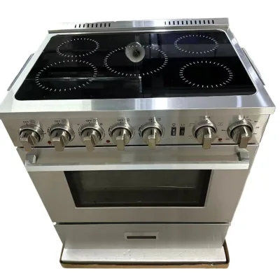 760mm Length 5hob 30inch Multi-functional Electric Ceramic One-piece Vertical Flat Induction Cooker With Oven