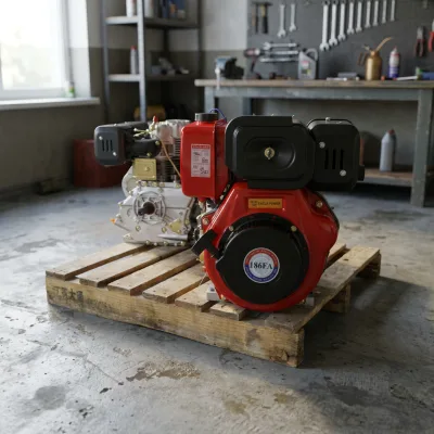 186FA Fuel Saving Air Cooled Diesel Engine, Zero Coolant Trouble, Steady Heavy Duty Output