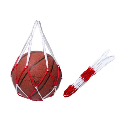 Qiangsheng QD-03 Large Red White Basketball Net Bag Strong Load-bearing Polypropylene Portable Row Accessory Opp Bag Packaging