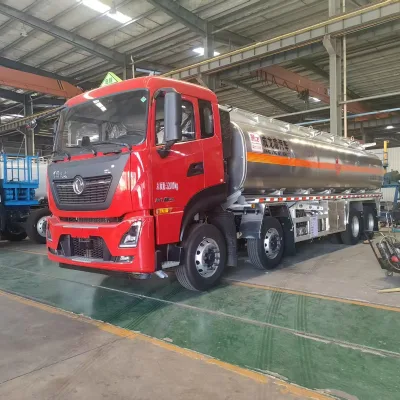 Dongfeng Tianlong 8X4 Aluminum Alloy Diesel Chemical Oil Tanker Truck with High Capacity Heavy Duty